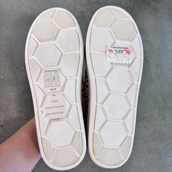 Dolce Vita Leopard Calf hair print Tag slip on sneaker womens size 6 NEW - Picture 8 of 9